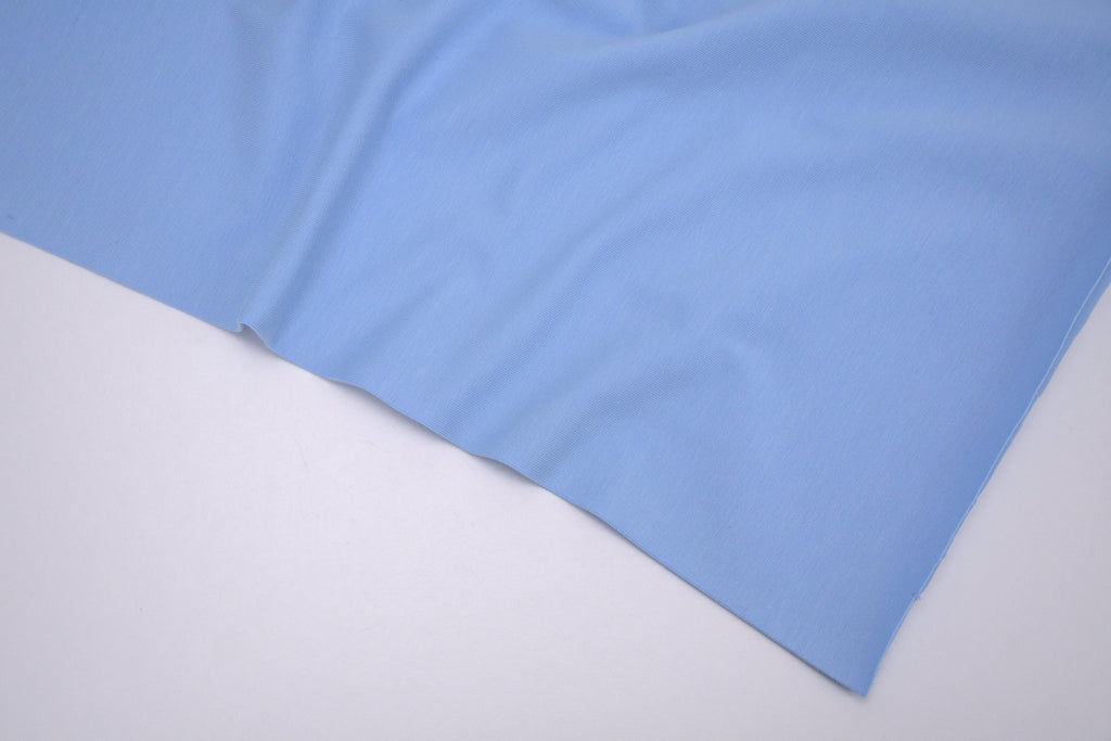 Single Jersey Knit Cotton Spandex Fabric - Sky