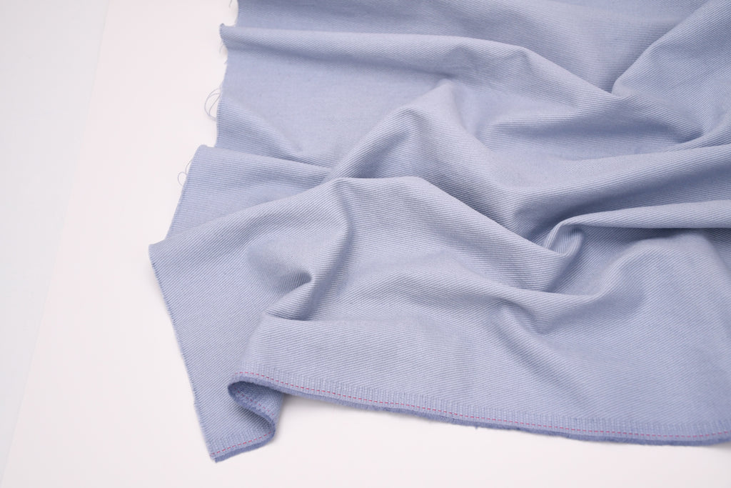 100% Cotton Bull Denim Fabric - Ice Blue