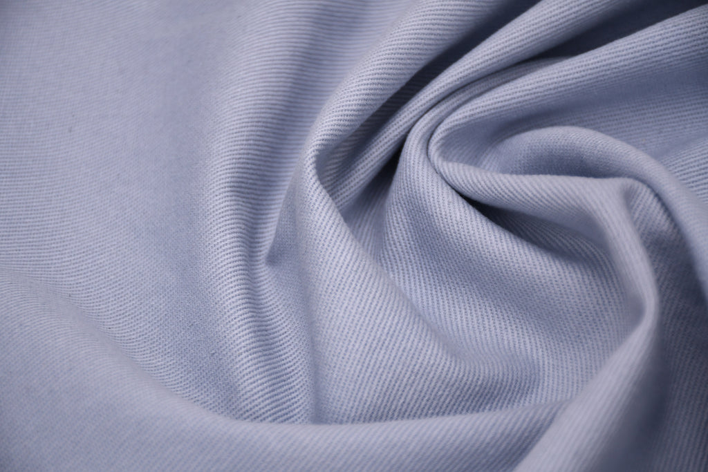 100% Cotton Bull Denim Fabric - Ice Blue