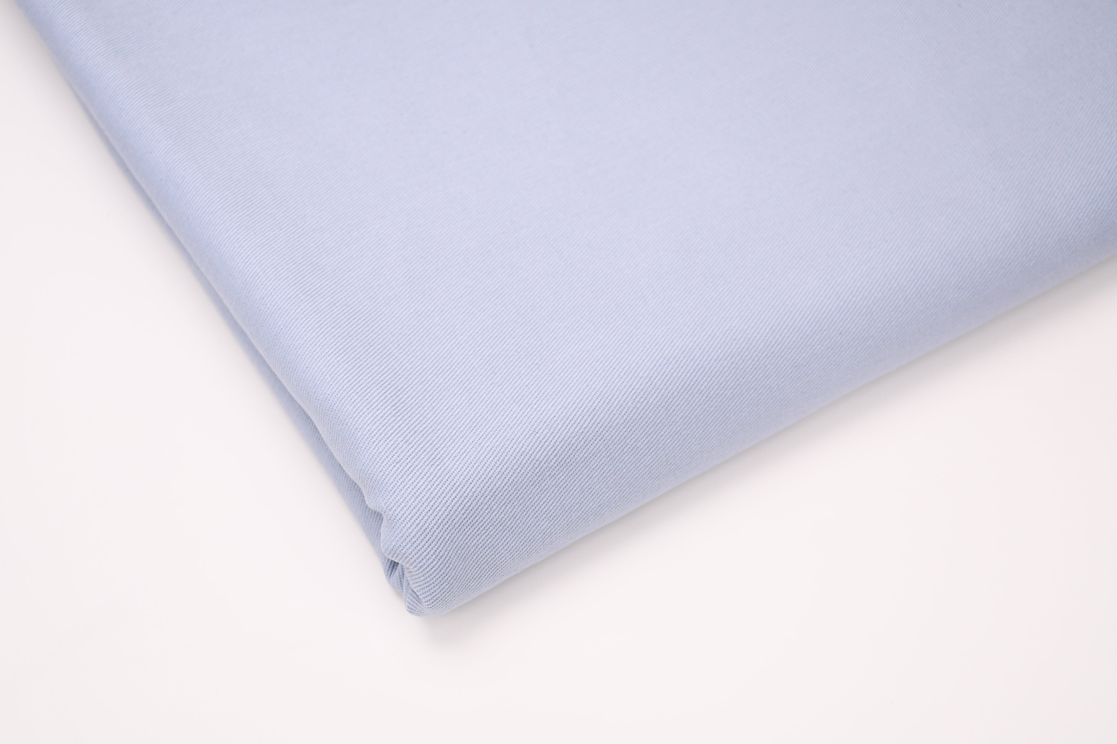 100% Cotton Bull Denim Fabric - Ice Blue