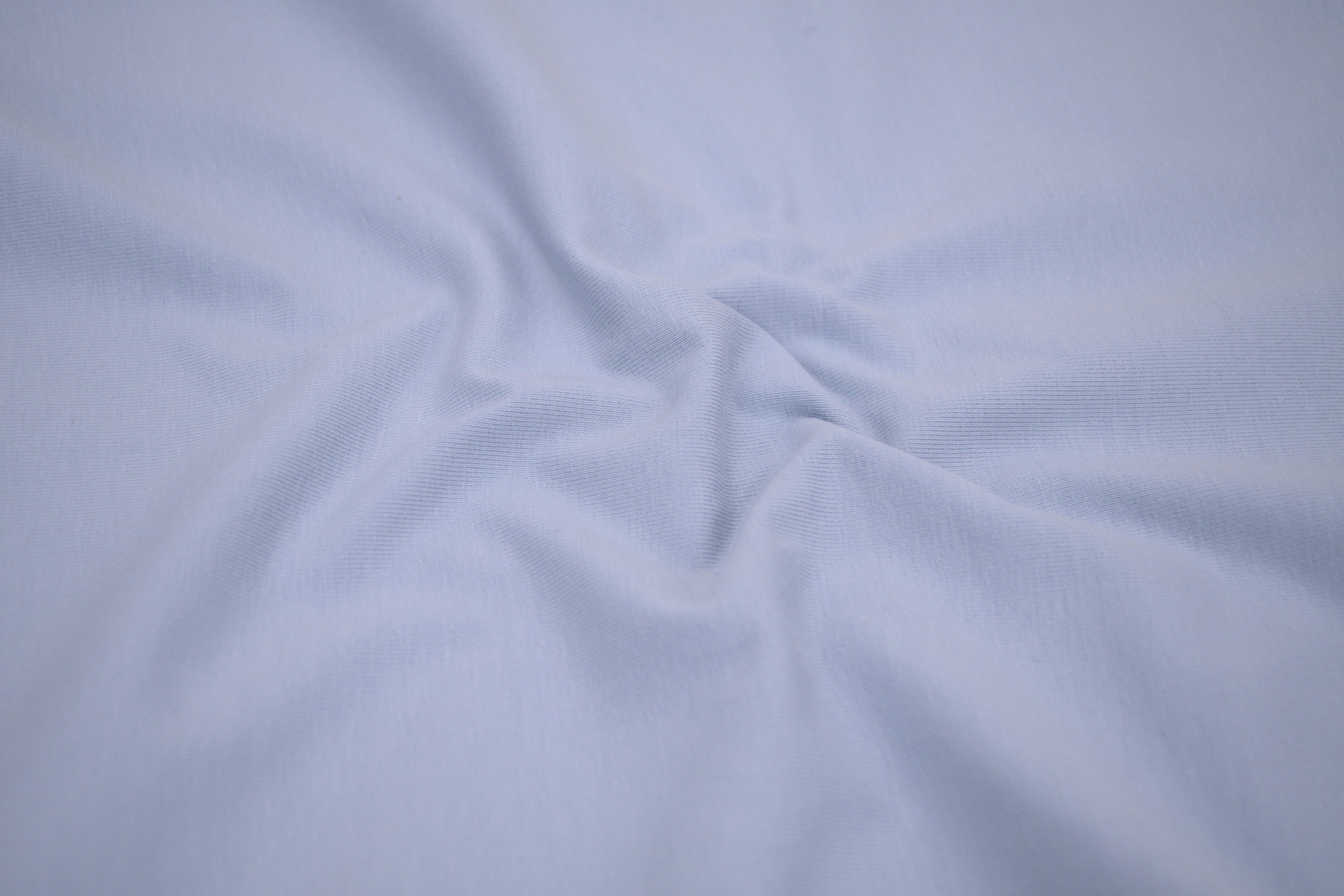 Single Jersey Knit Cotton Spandex Fabric - Cloud Blue