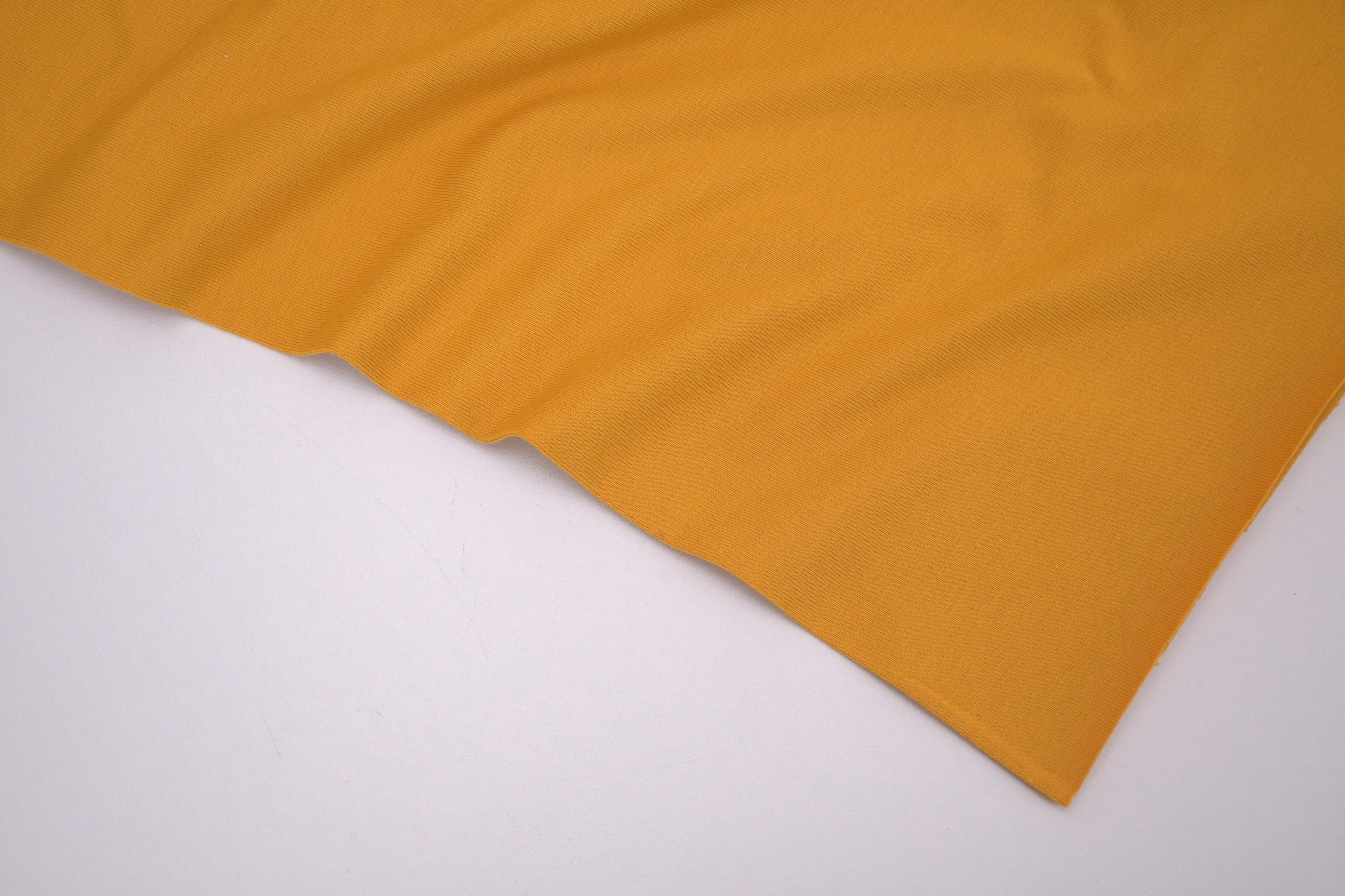 Single Jersey Knit Cotton Spandex Fabric - Sunflower