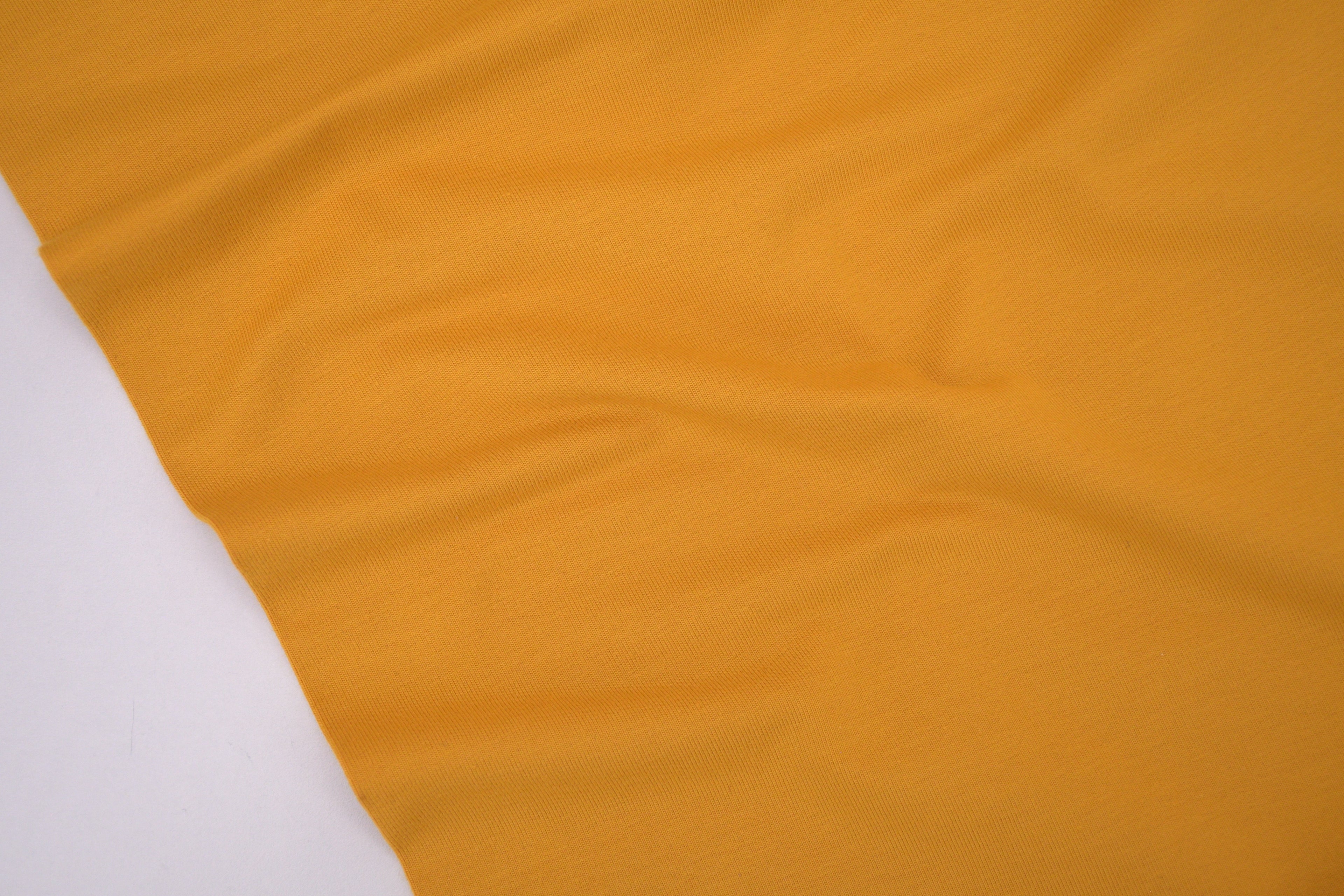 Single Jersey Knit Cotton Spandex Fabric - Sunflower