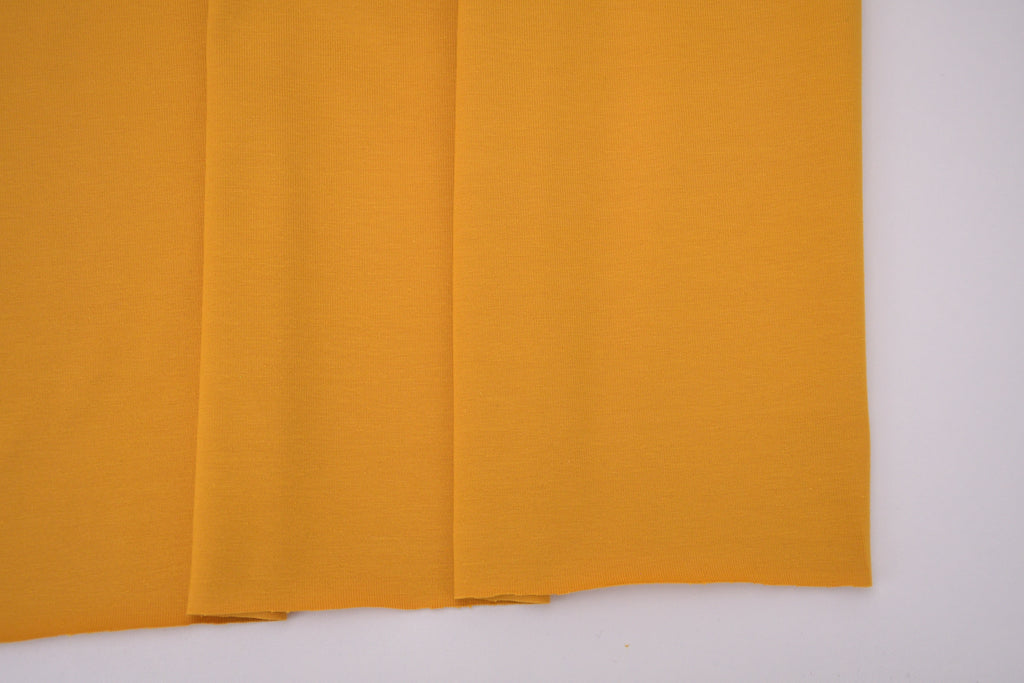 Single Jersey Knit Cotton Spandex Fabric - Sunflower