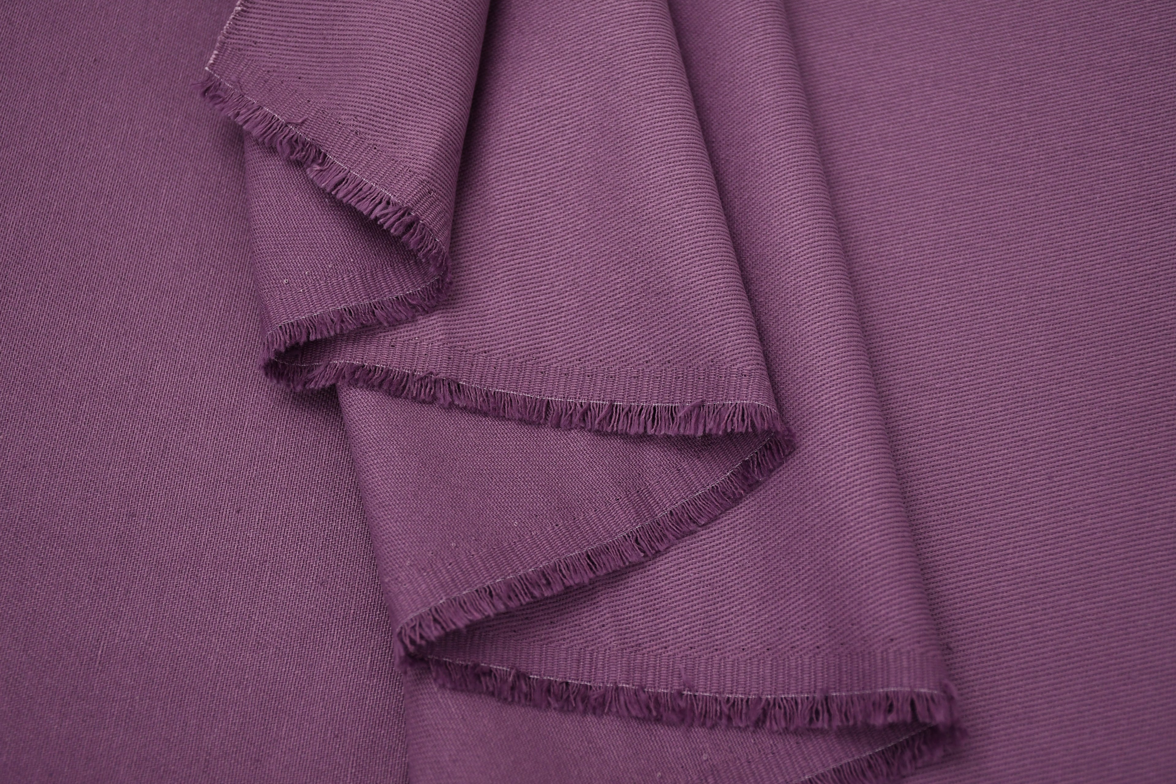 100% Cotton Bull Denim Fabric - Lavender