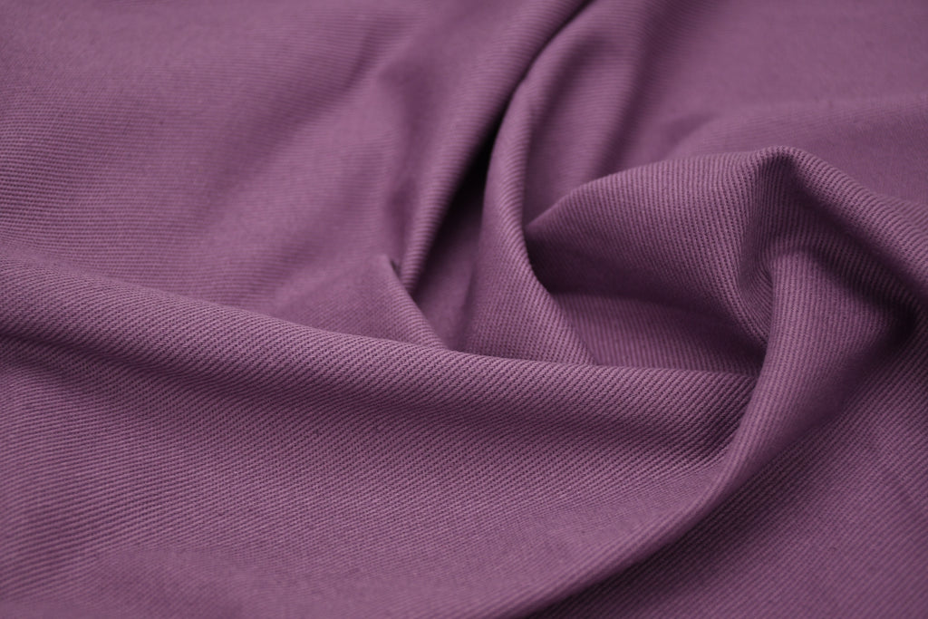 100% Cotton Bull Denim Fabric - Lavender