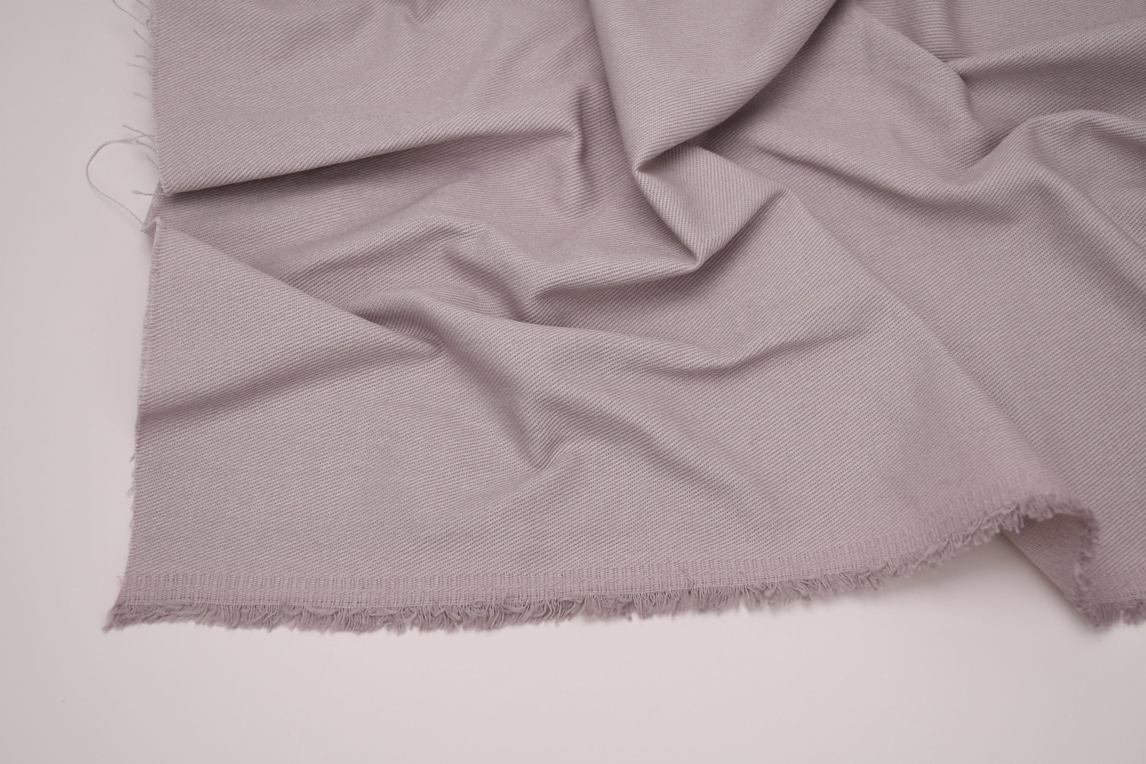 100% Cotton Bull Denim Fabric - Pearl