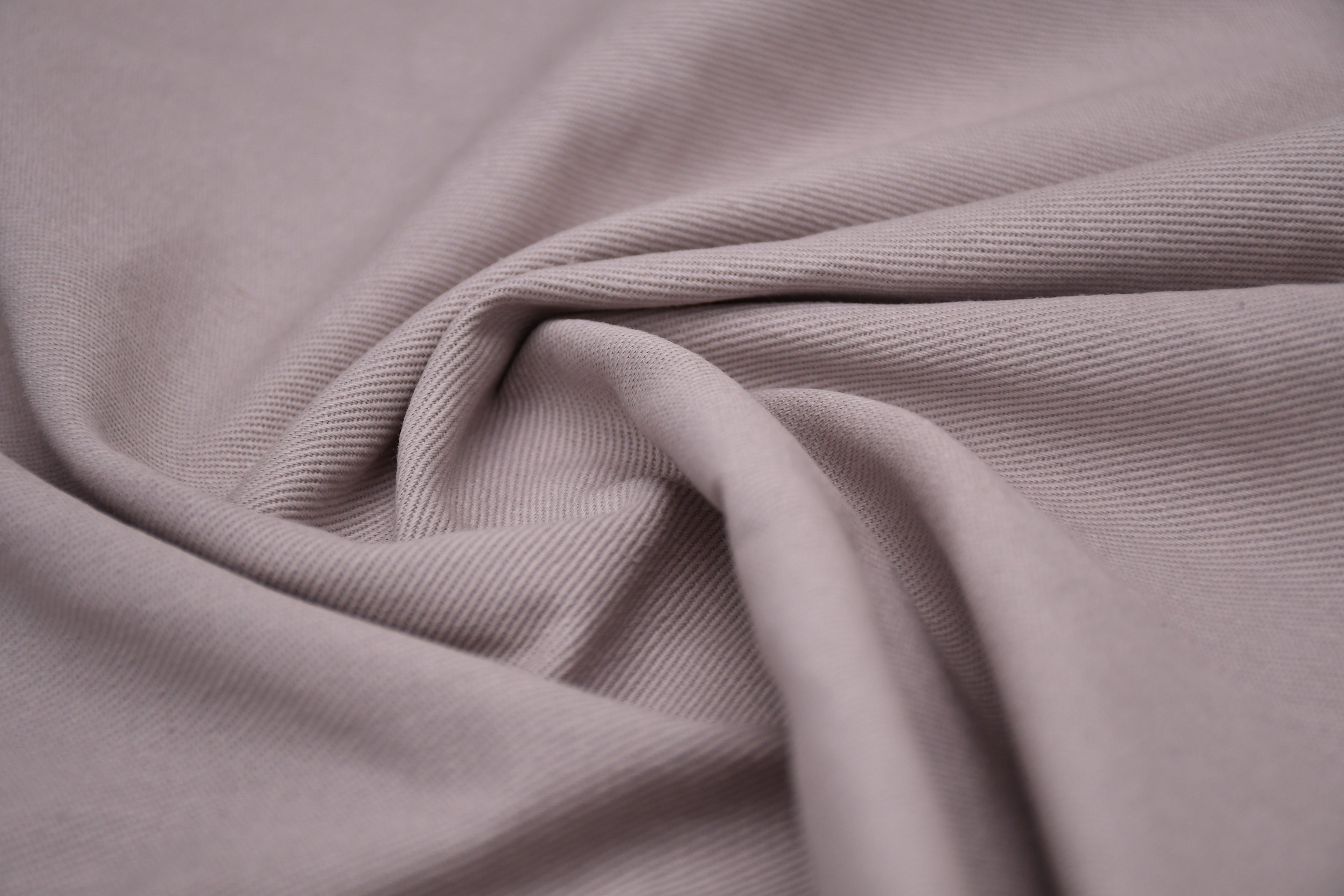 100% Cotton Bull Denim Fabric - Pearl
