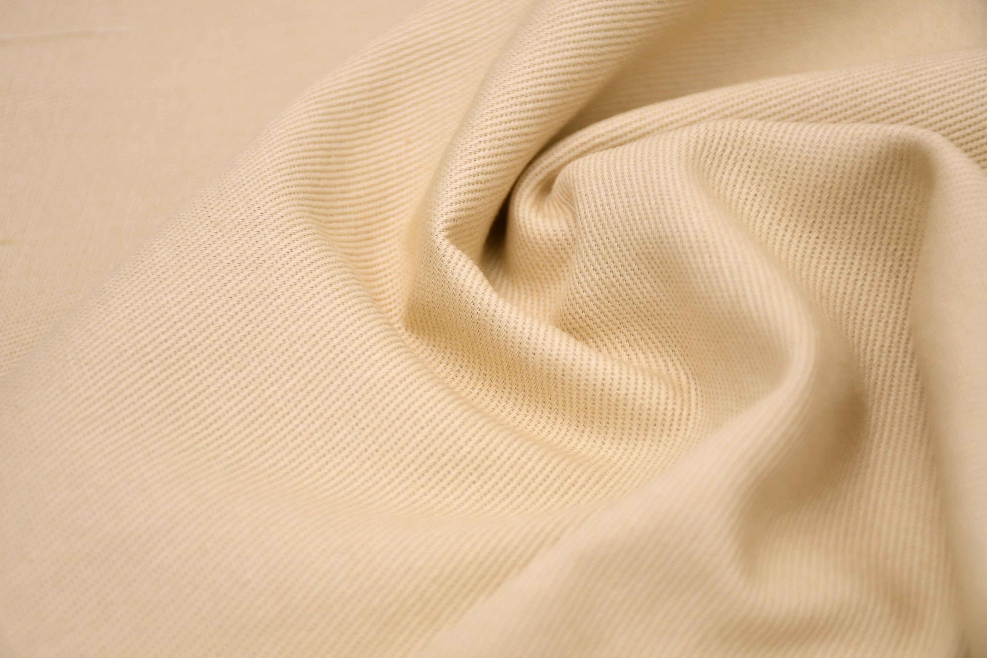 100% Cotton Bull Denim Fabric -  Wheat
