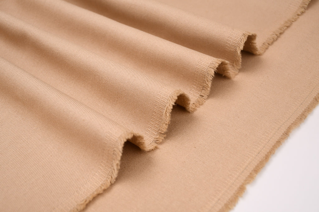 100% Cotton Bull Denim Fabric - Camel