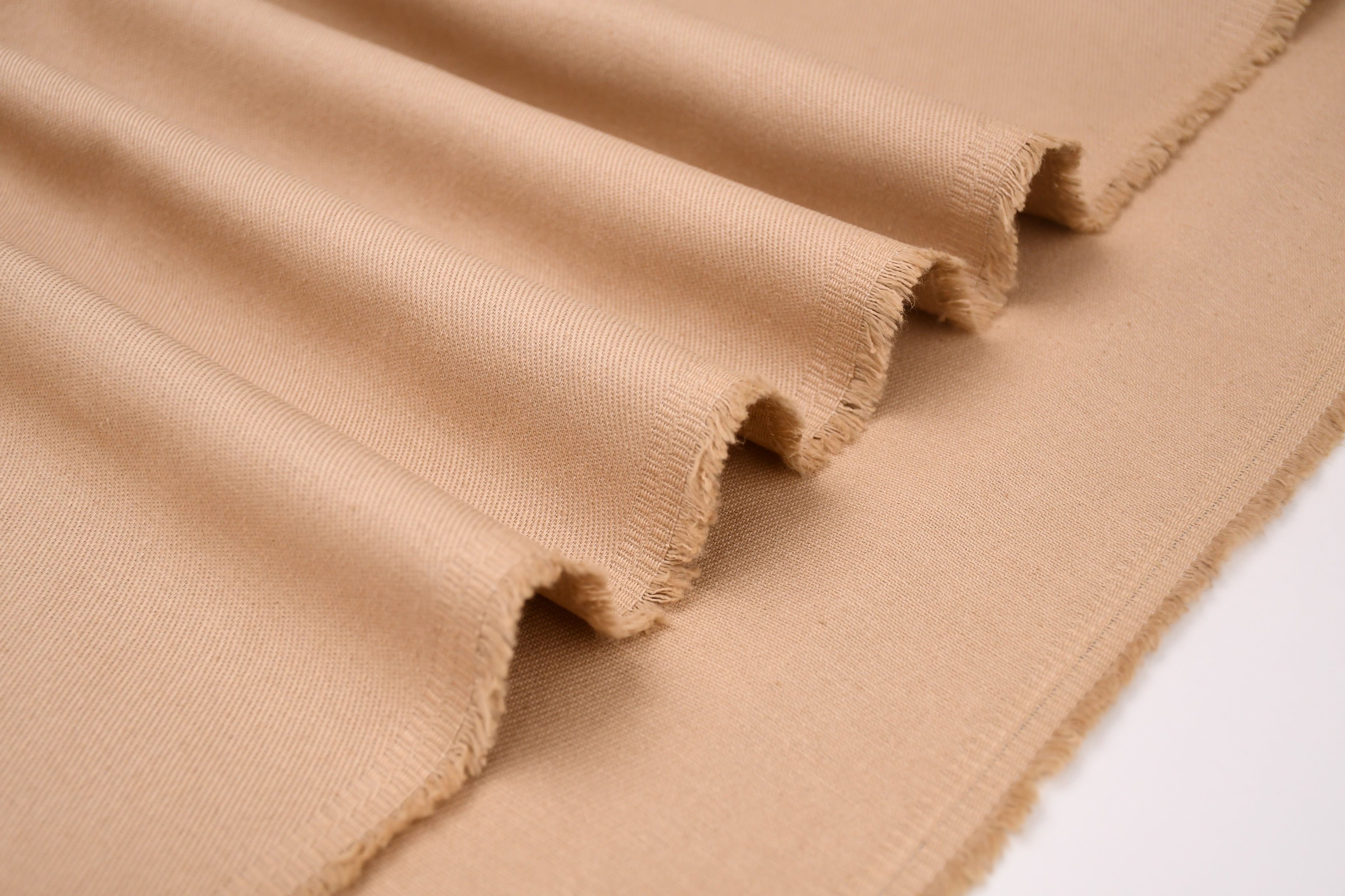 100% Cotton Bull Denim Fabric - Camel