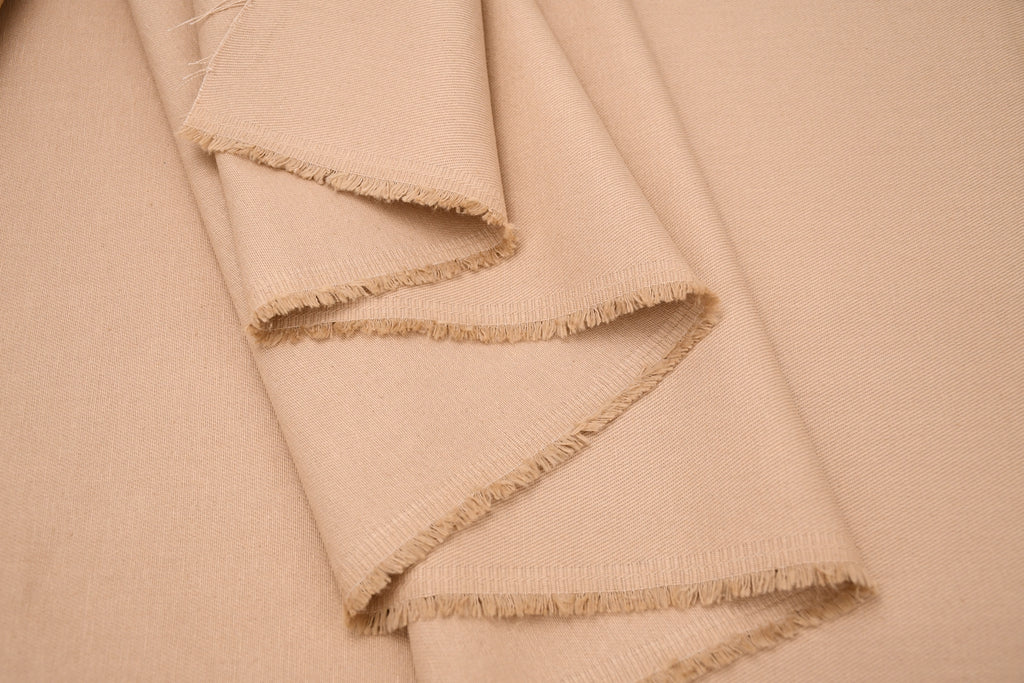 100% Cotton Bull Denim Fabric - Camel