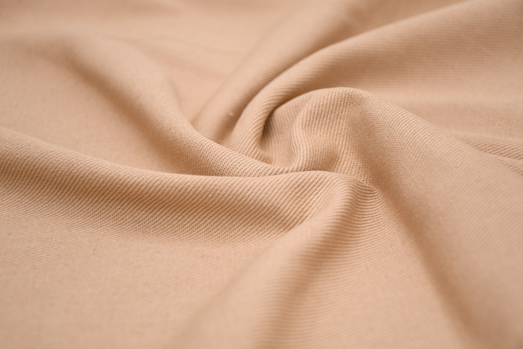 100% Cotton Bull Denim Fabric - Camel
