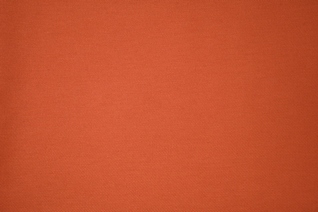 100% Cotton Bull Denim Fabric - Burnt Coral