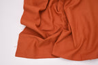 100% Cotton Bull Denim Fabric - Burnt Coral