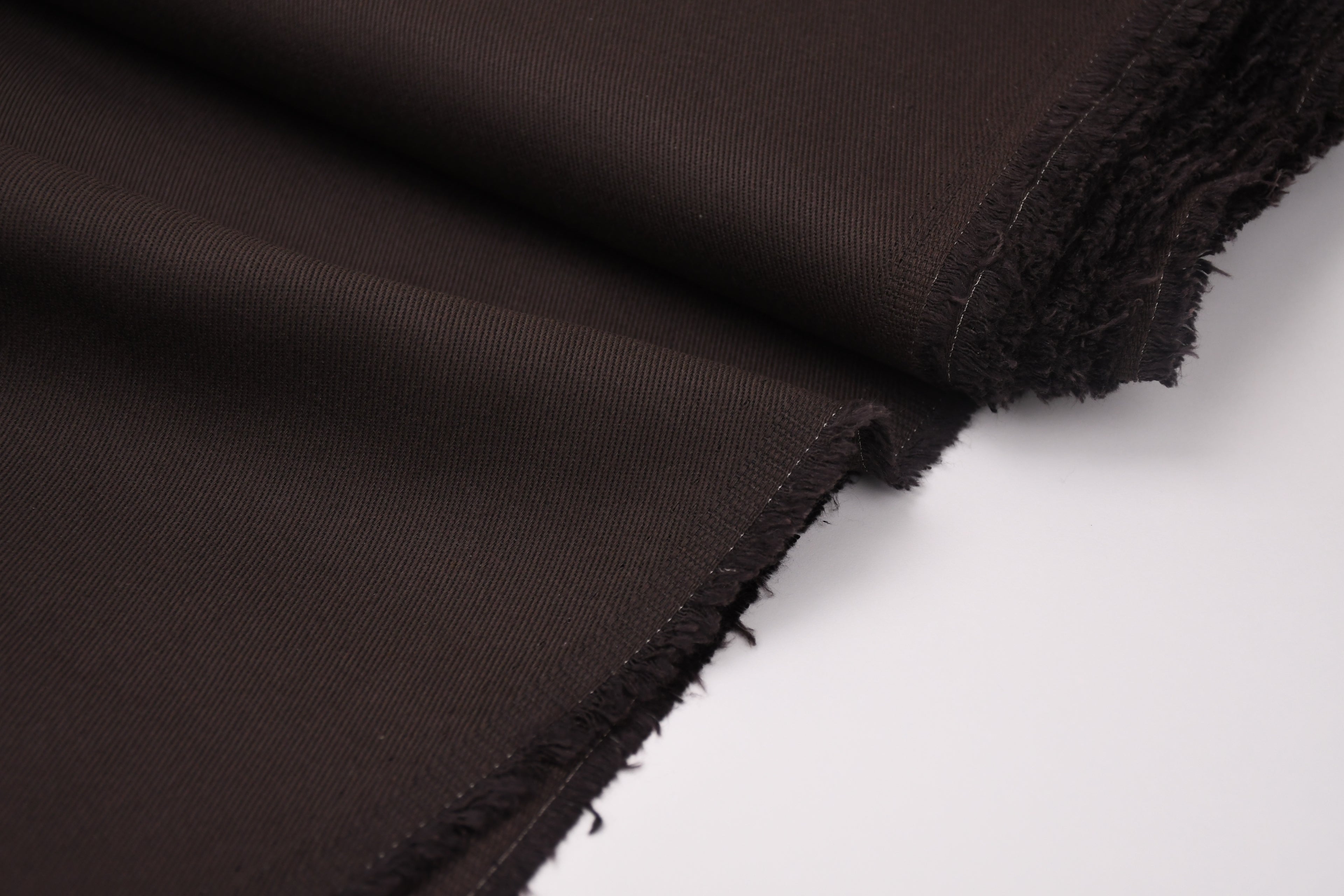 100% Cotton Bull Denim Fabric - Espresso