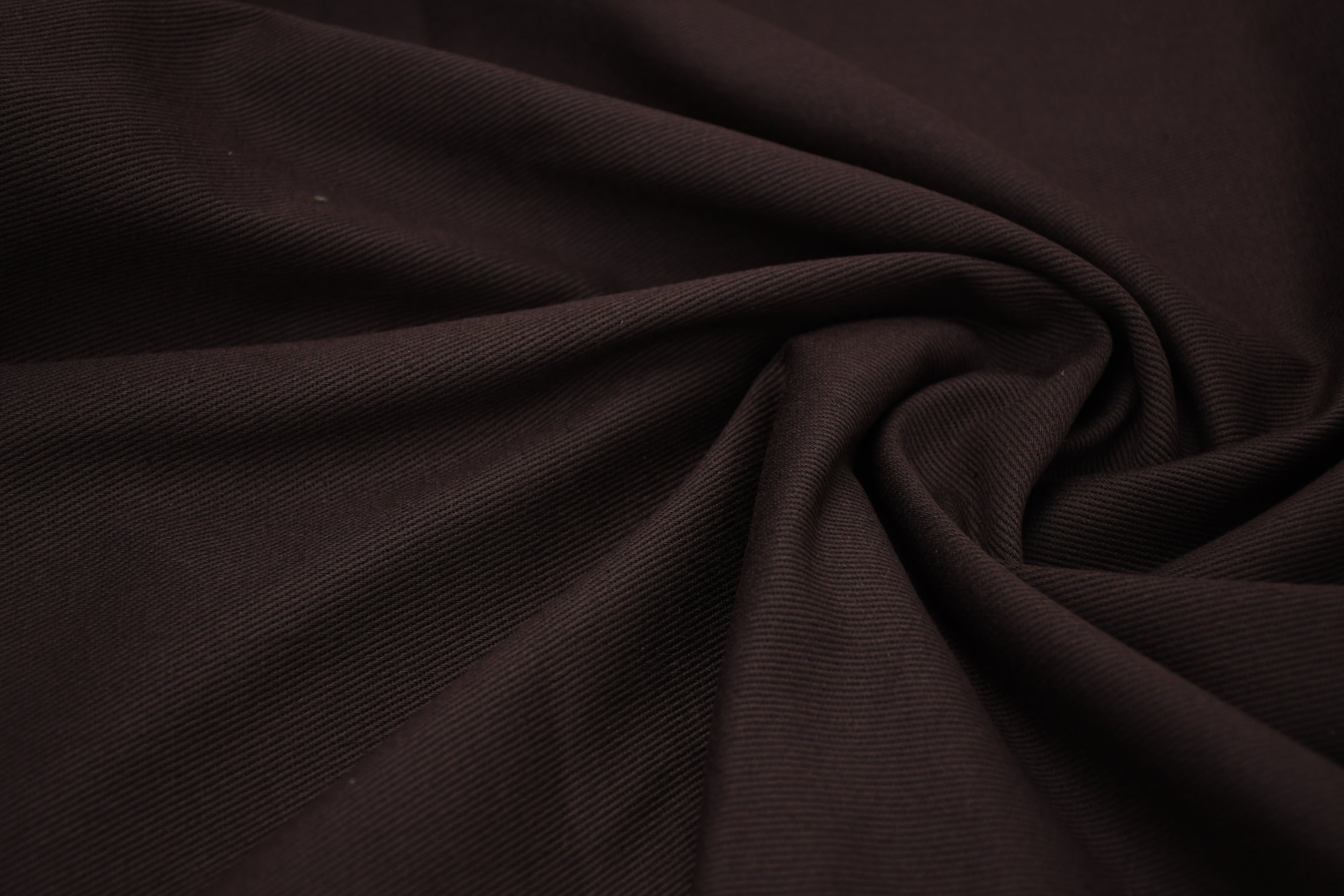 100% Cotton Bull Denim Fabric - Espresso