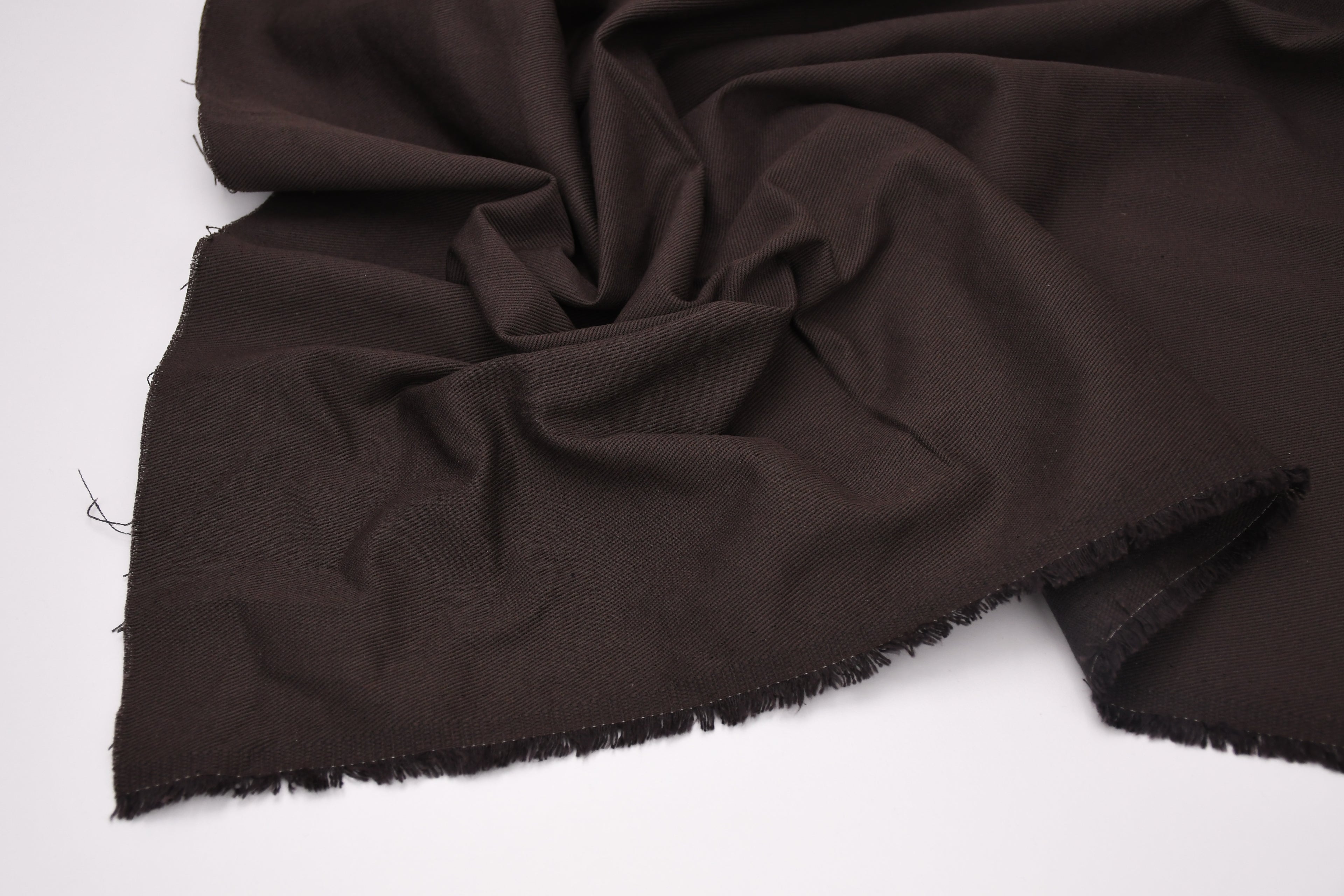 100% Cotton Bull Denim Fabric - Espresso