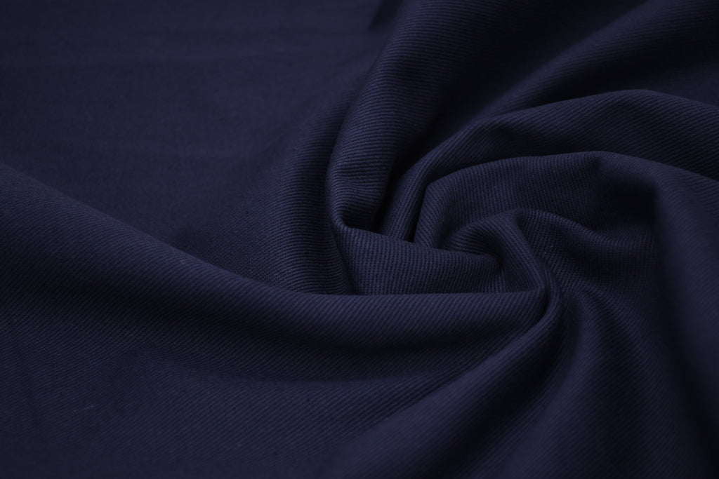 100% Cotton Bull Denim Fabric - Navy