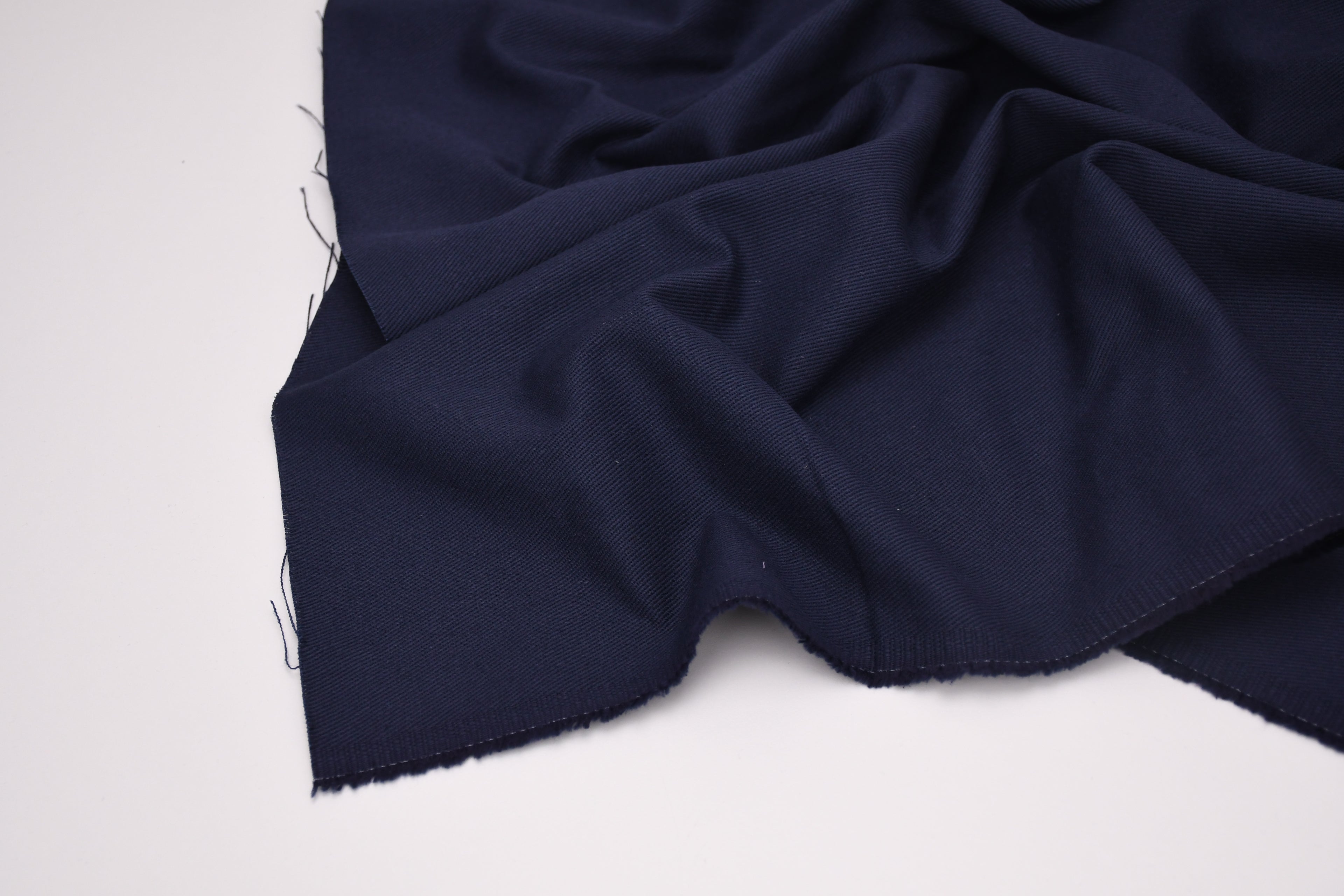 100% Cotton Bull Denim Fabric - Navy