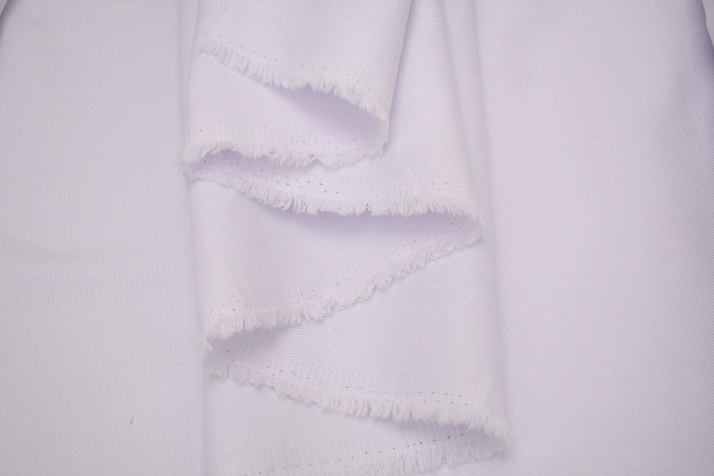 100% Cotton Bull Denim Fabric - Cloud White
