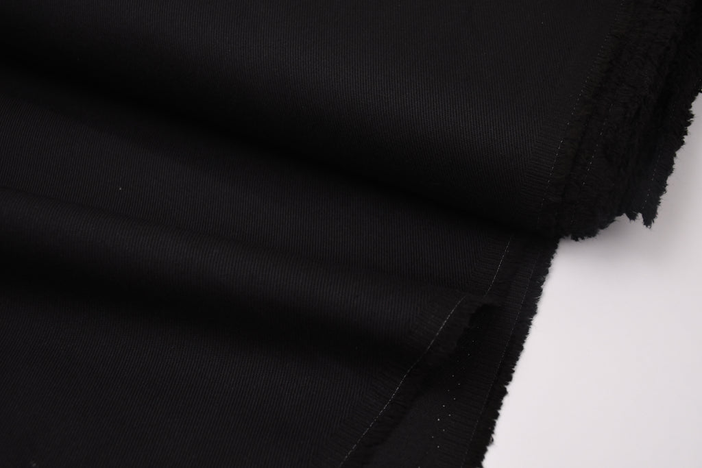 Denim sergé 100 % coton 8 oz - Noir de jais