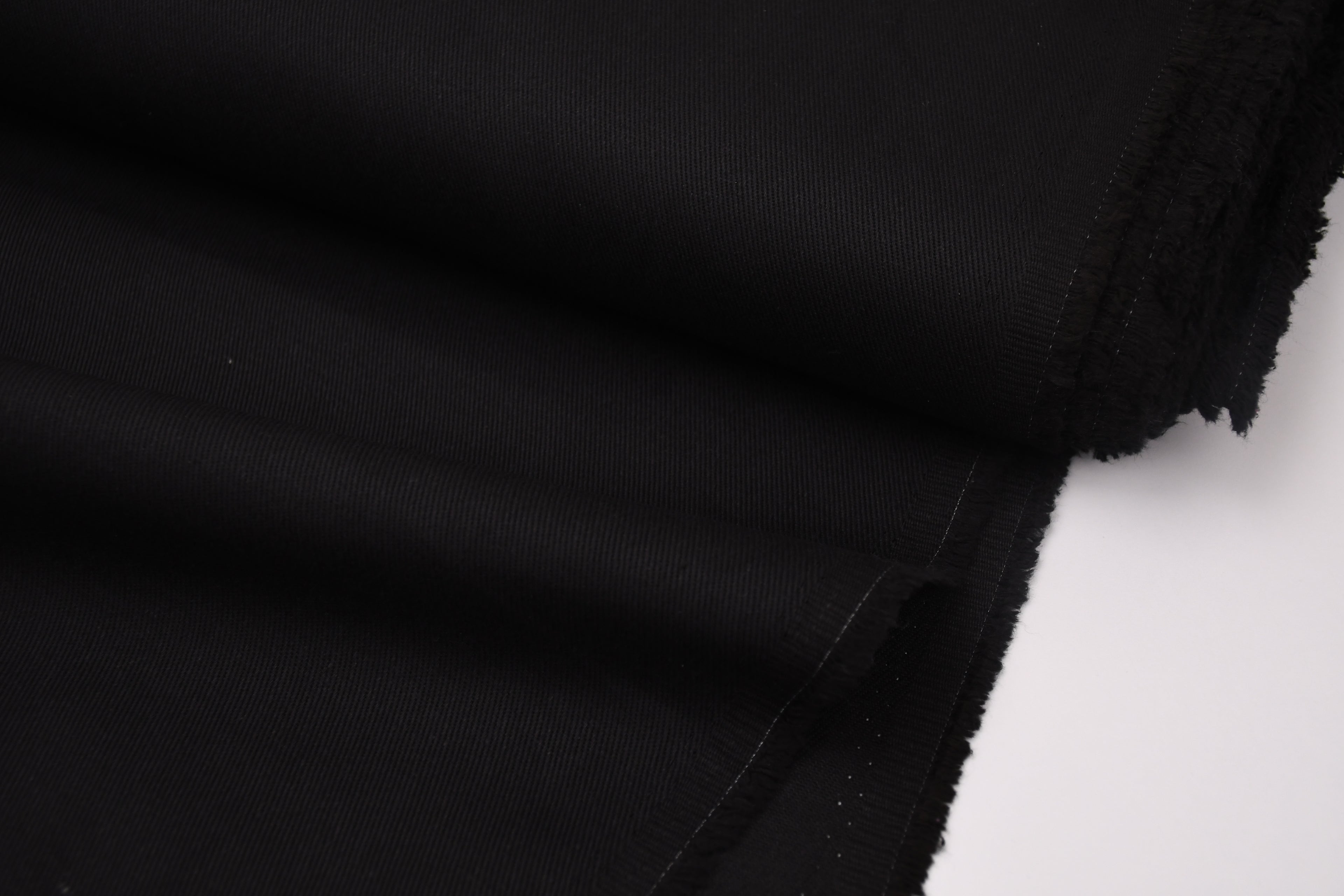 Denim sergé 100 % coton 8 oz - Noir de jais