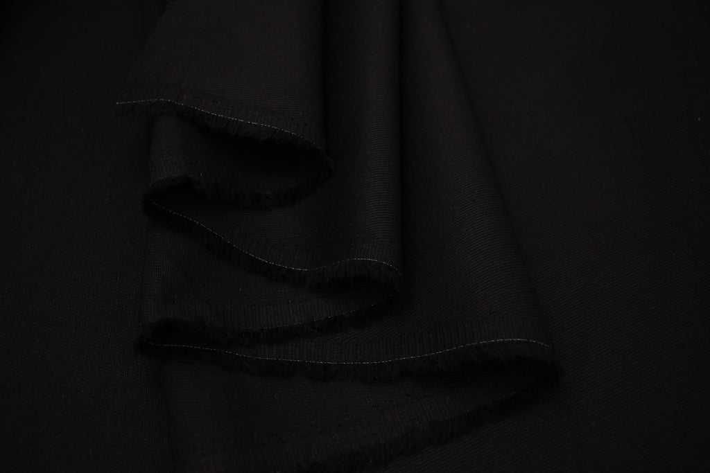 Denim sergé 100 % coton 8 oz - Noir de jais