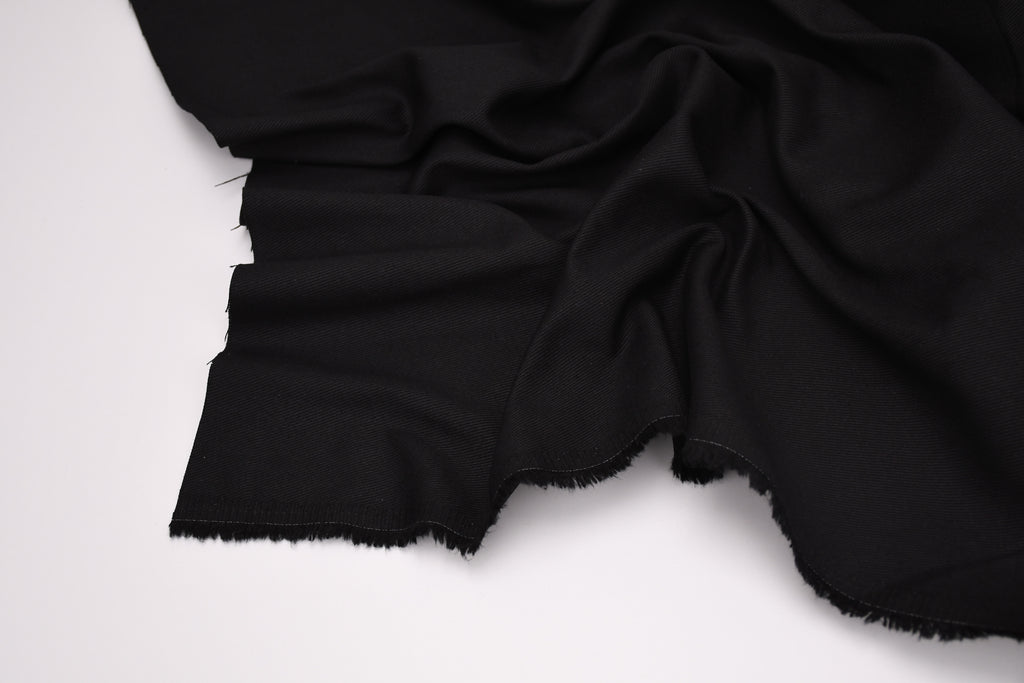 Denim sergé 100 % coton 8 oz - Noir de jais