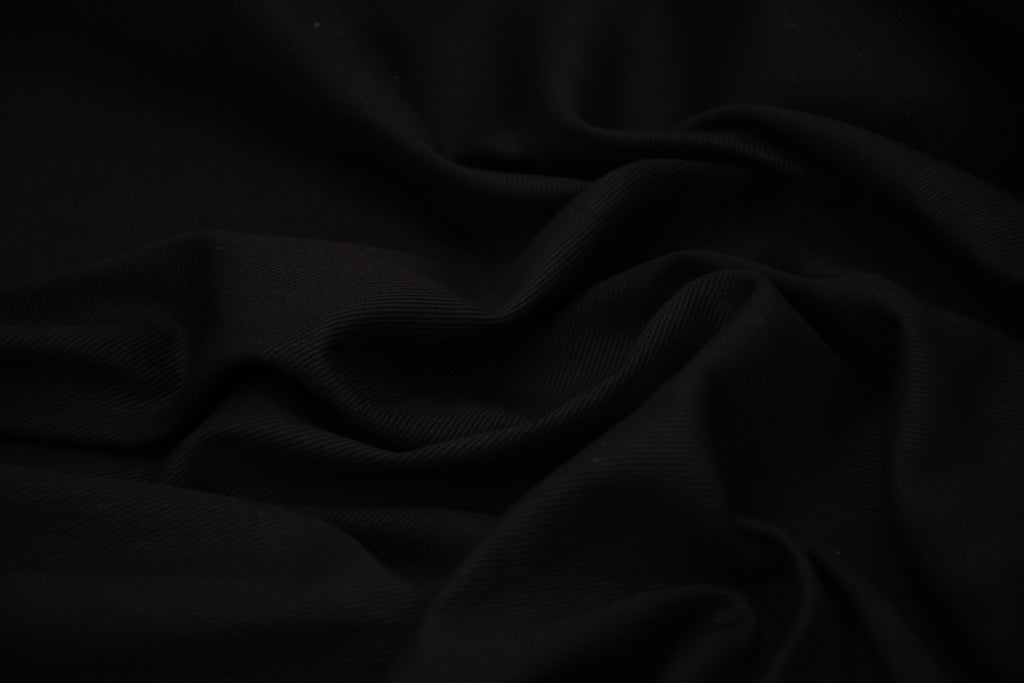 Denim sergé 100 % coton 8 oz - Noir de jais