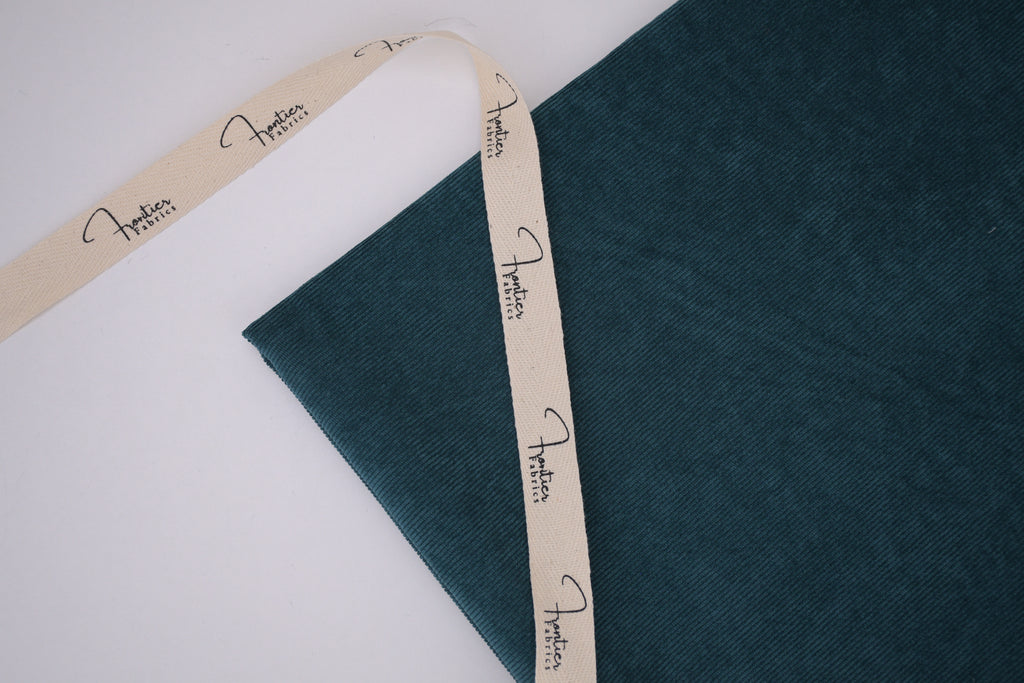 16 Wales Corduroy Light Stretch Fabric - Deep Turquoise