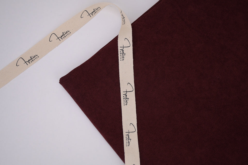 16 Wales Corduroy Light Stretch  Fabric - Burgundy