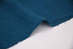 100% Cotton Double Gauze Muslin Fabric -  Petrol
