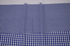 Gingham Checks Yarn-Dyed Cotton Fabric -  Royal Indigo