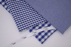 Gingham Checks Yarn-Dyed Cotton Fabric -  Royal Indigo