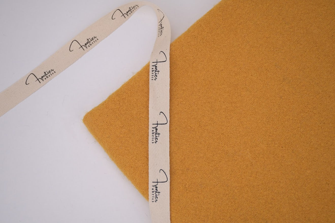 100% Pure Boiled Wool Coating Fabric- Sunflower