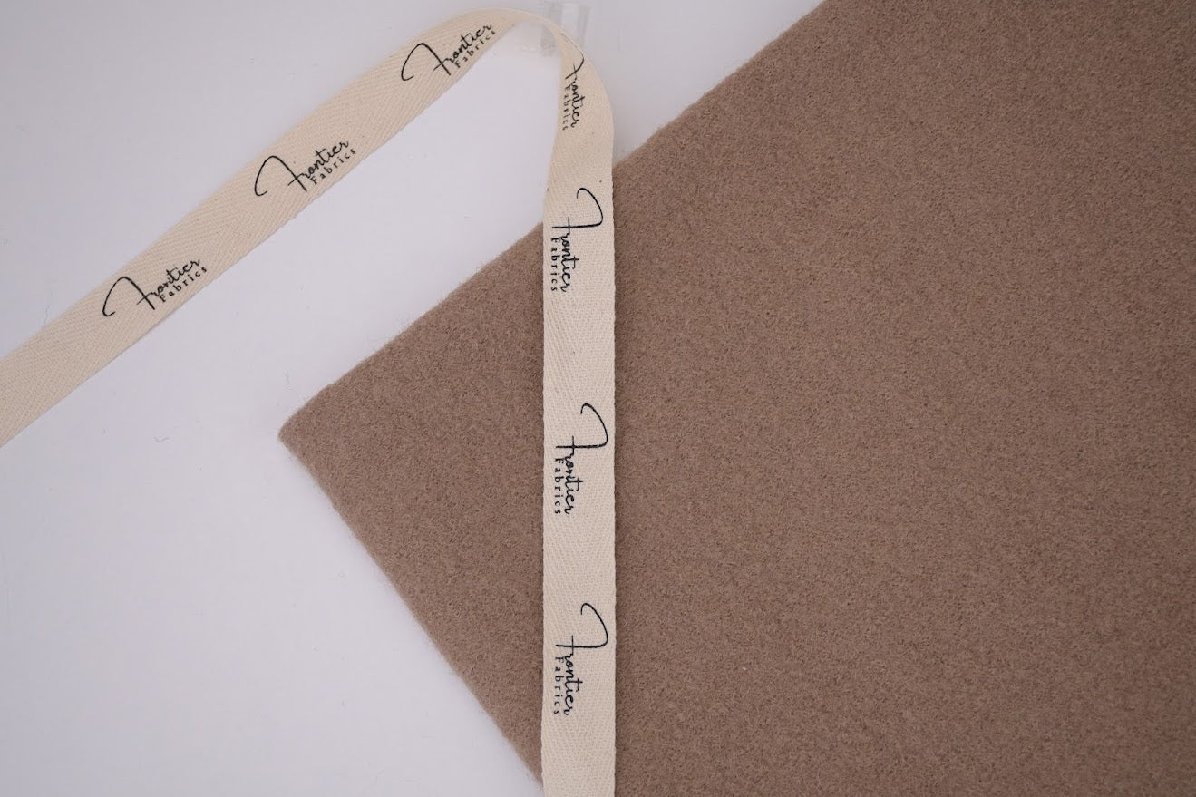 100% Pure Boiled Wool Coating Fabric- Sand