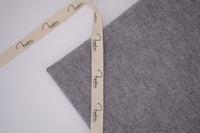 100% Pure Boiled Wool Coating Fabric - Heather Grey