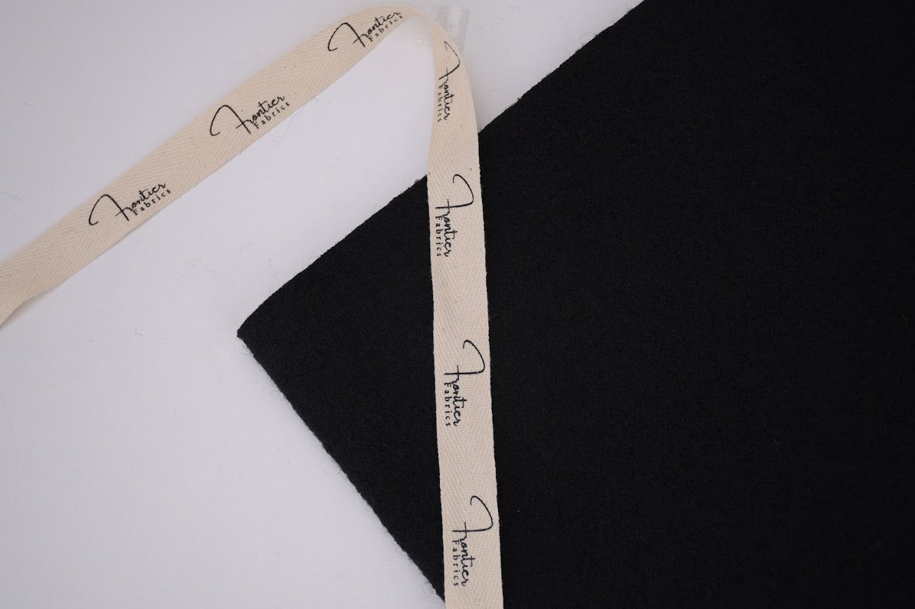 100% Pure Boiled Wool Coating Fabric- Charcoal