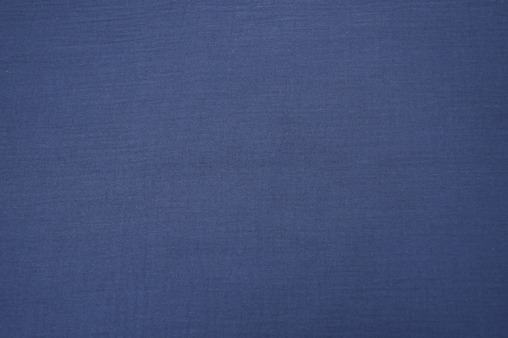 100% Cotton Double Gauze Muslin Fabric - Light Navy