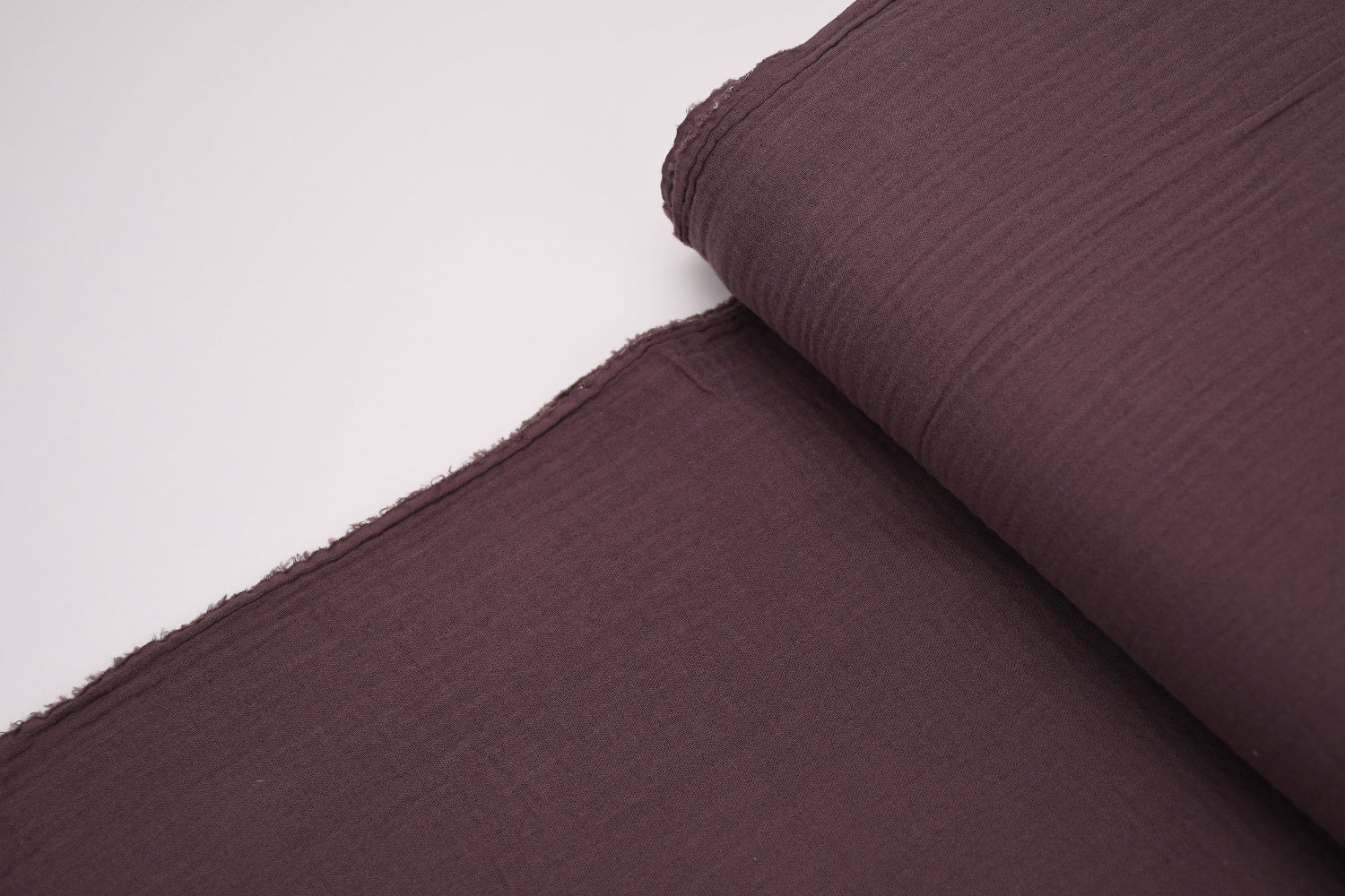 100% Cotton Double Gauze Muslin Fabric - Chocolate