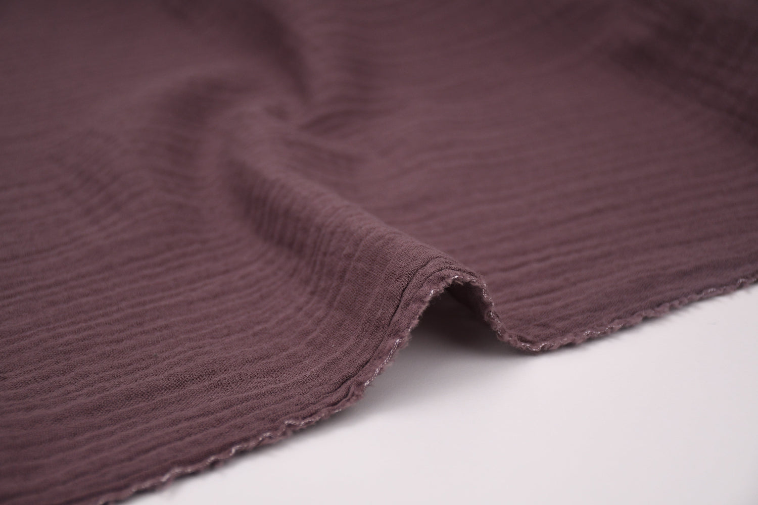 100% Cotton Double Gauze Muslin Fabric - Chocolate