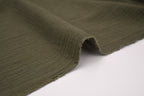 100% Cotton Double Gauze Muslin Fabric -  Olive