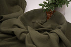 100% Cotton Double Gauze Muslin Fabric -  Olive