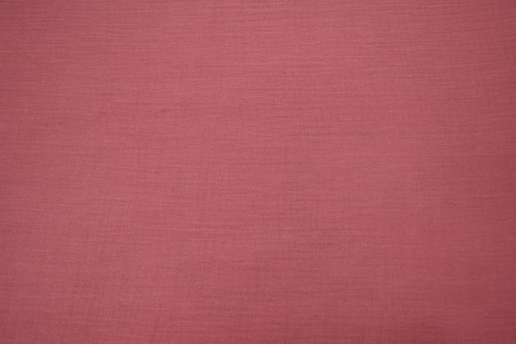 100% Cotton Double Gauze Muslin Fabric - Rose Berry