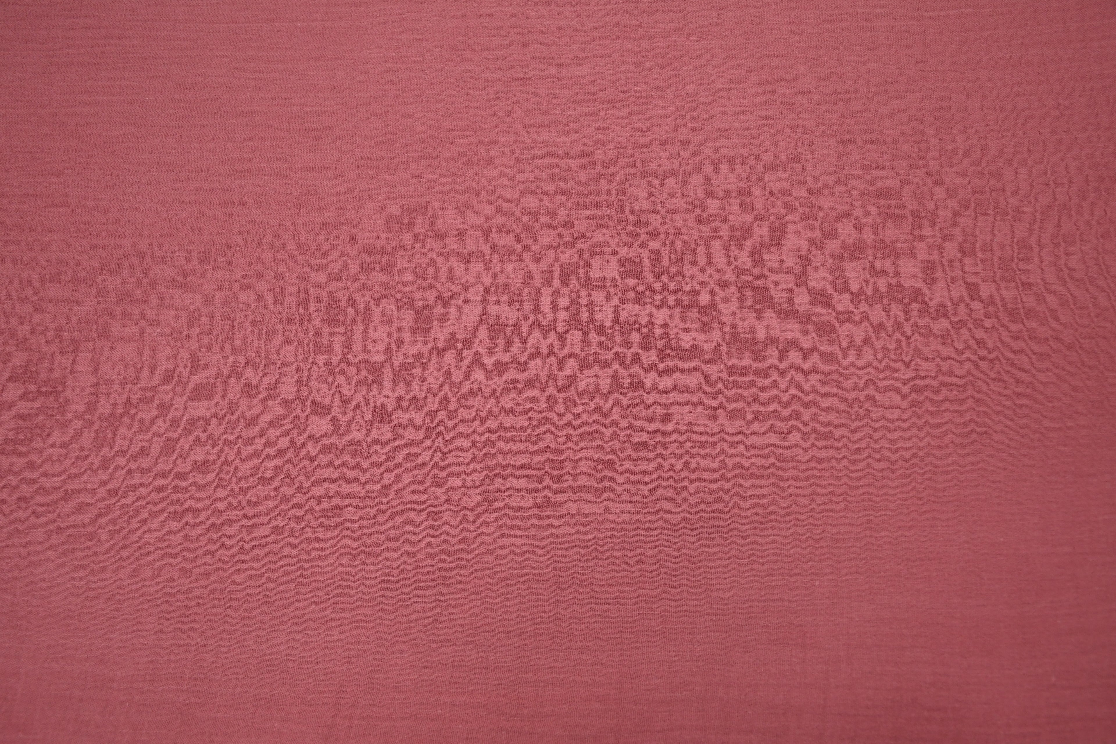 100% Cotton Double Gauze Muslin Fabric - Rose Berry