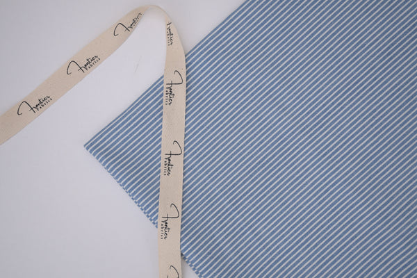 Denim rayé hickory 8 oz – Bleu ciel