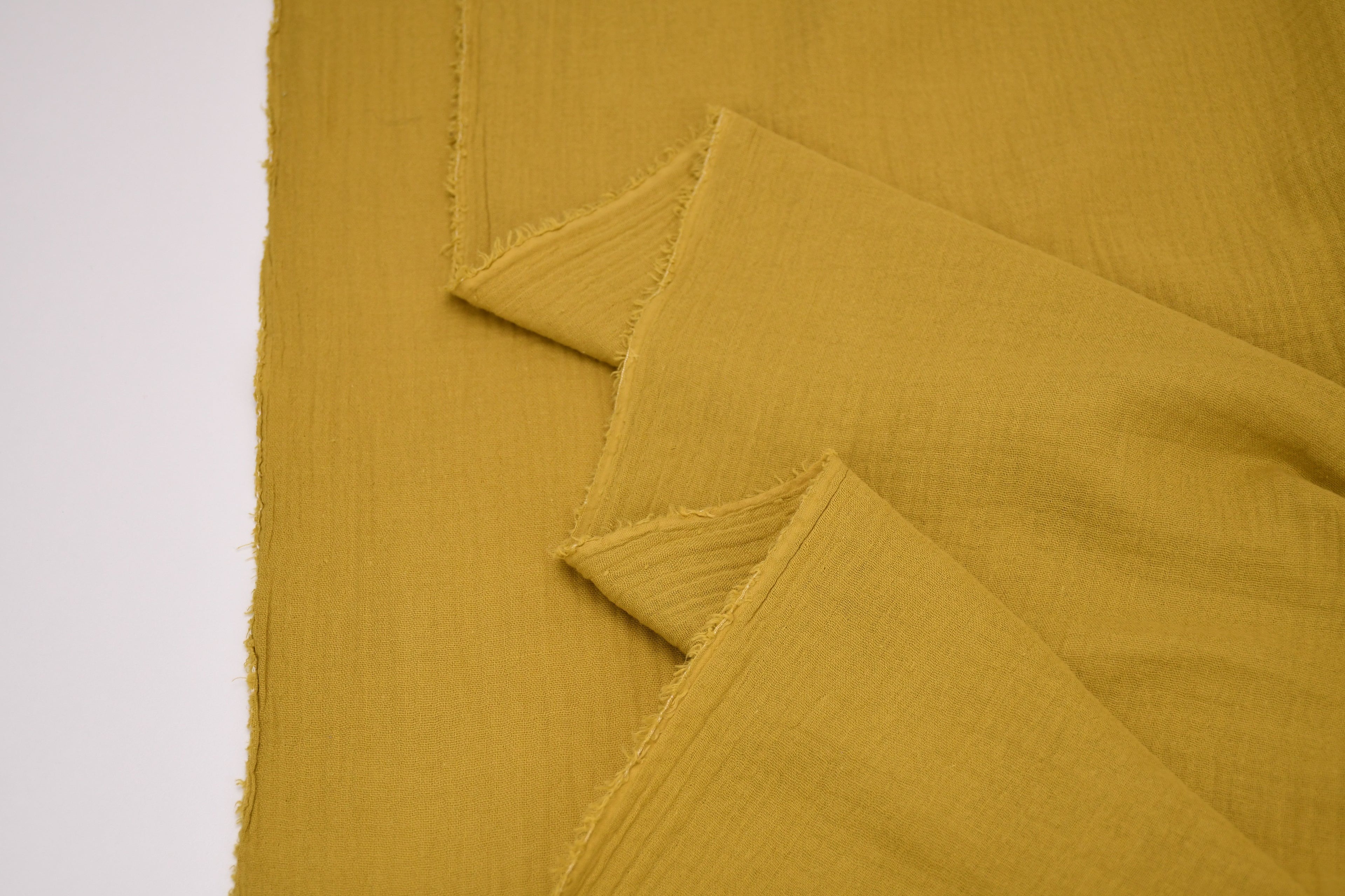 100% Cotton Double Gauze Muslin Fabric - Chartreuse