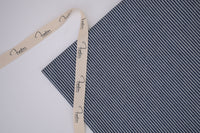 Denim rayé hickory 8 oz – Bleu acier