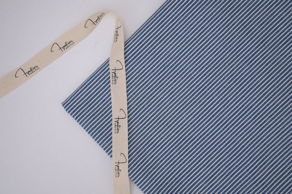 Denim rayé hickory 8 oz – Bleu marin